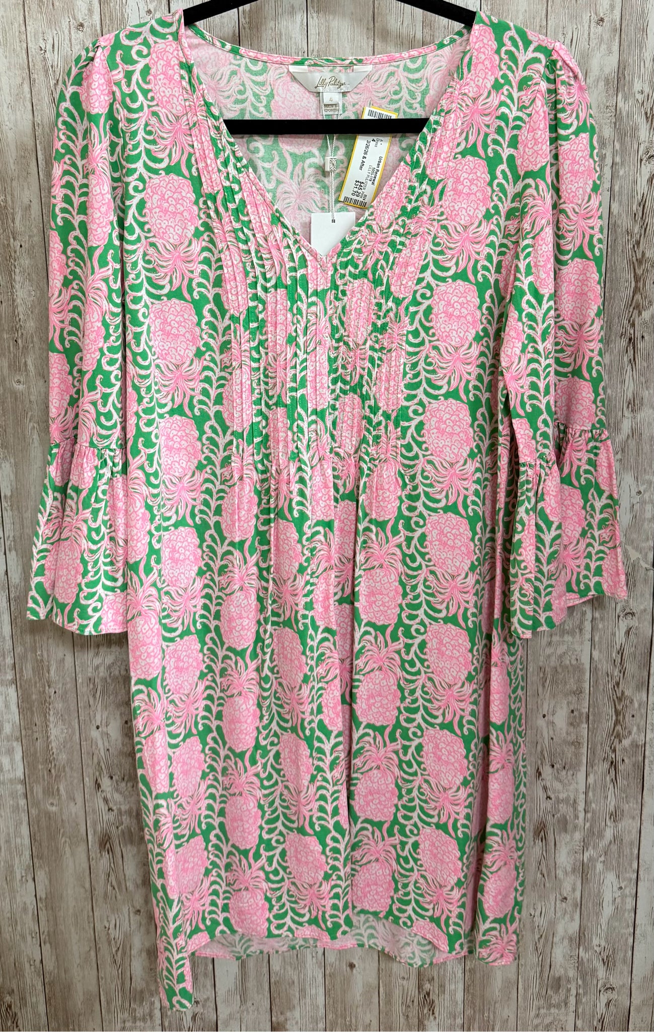 Size 4 LILLY PULITZER PINK AND GREEN Dress