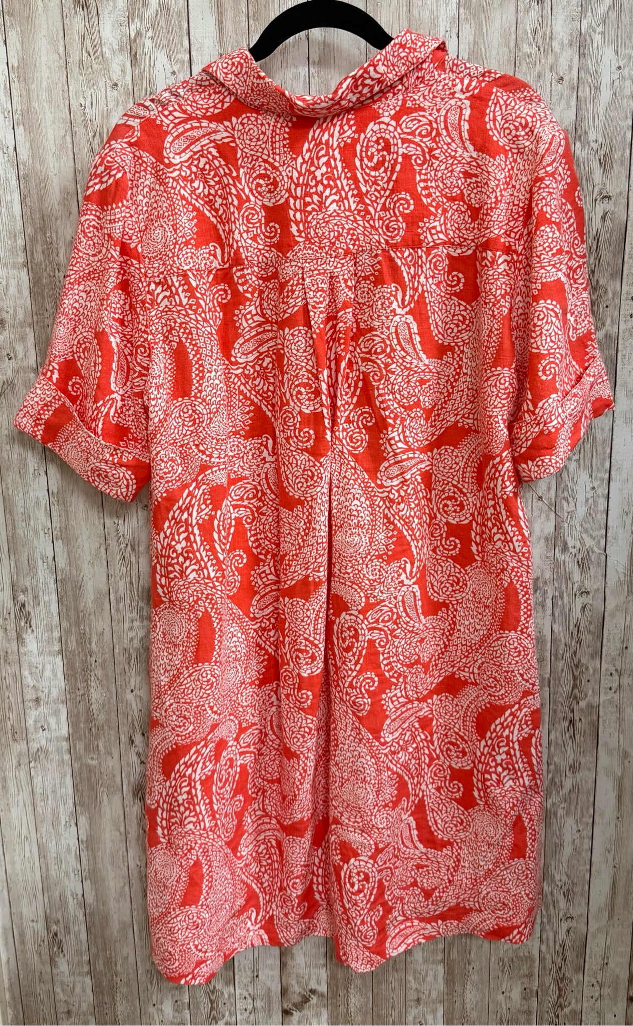 Size L CHICO'S Orange Print Dress