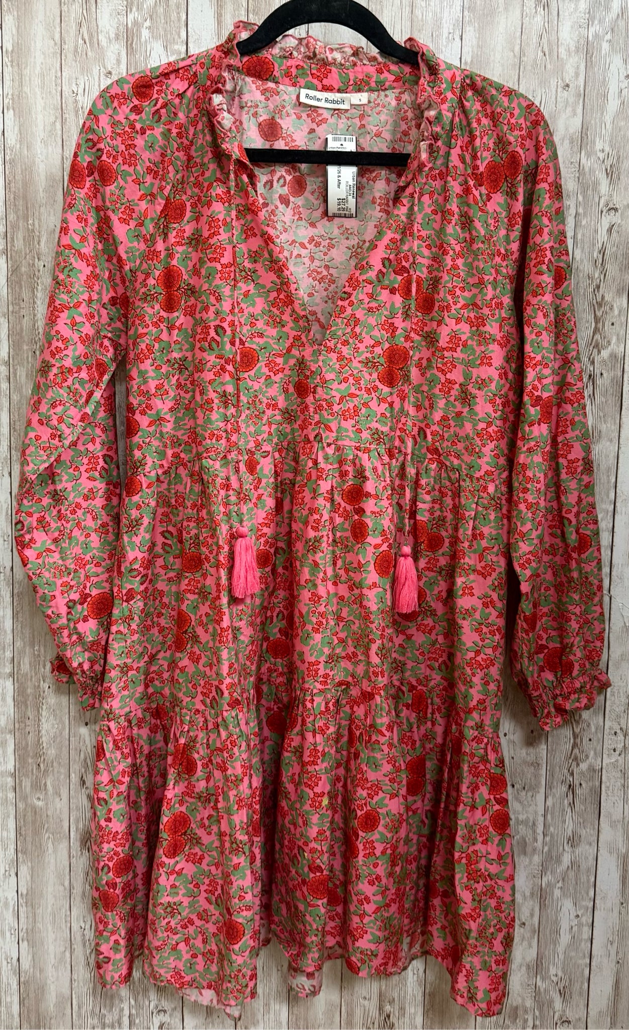 Size S ROLLER RABBIT PINK AND GREEN FLORAL Dress
