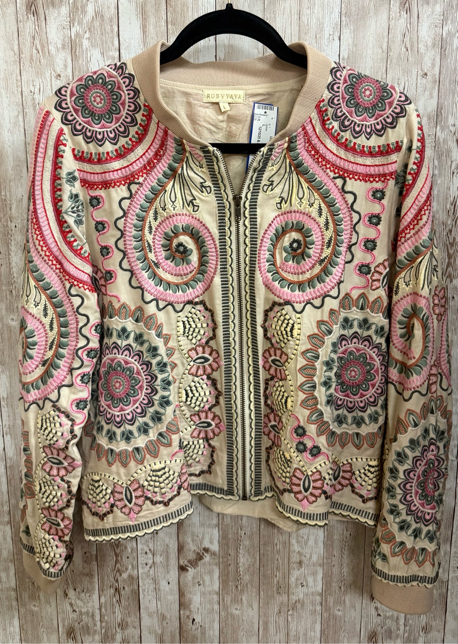 Size L RUBY YAYA BEIGE FLORAL Jacket