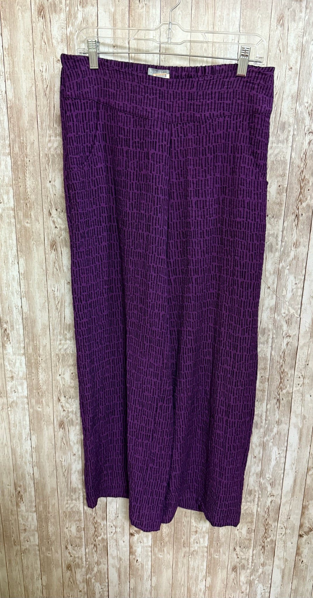 HABITAT Size S PURPLE AND BLACK PRINT Pants