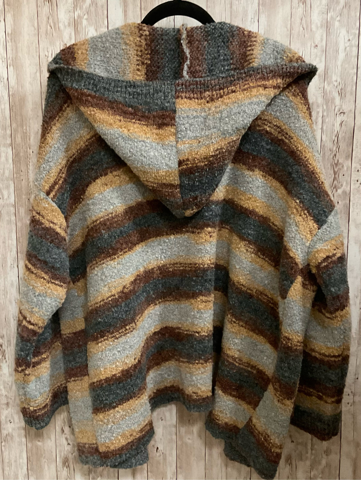 Size S EASEL BROWN AND GREY Cardigan