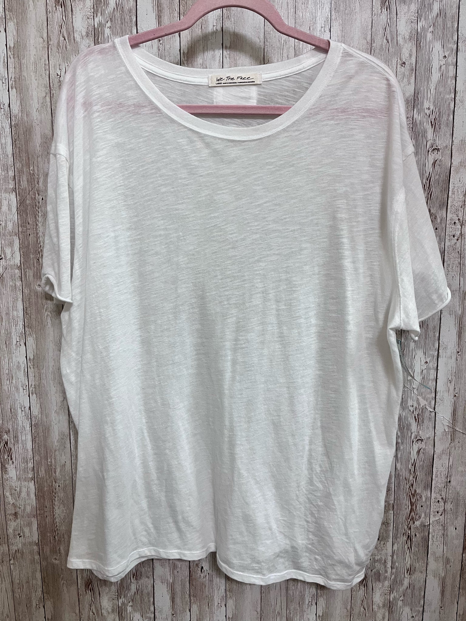 Size L WE THE FREE White Top