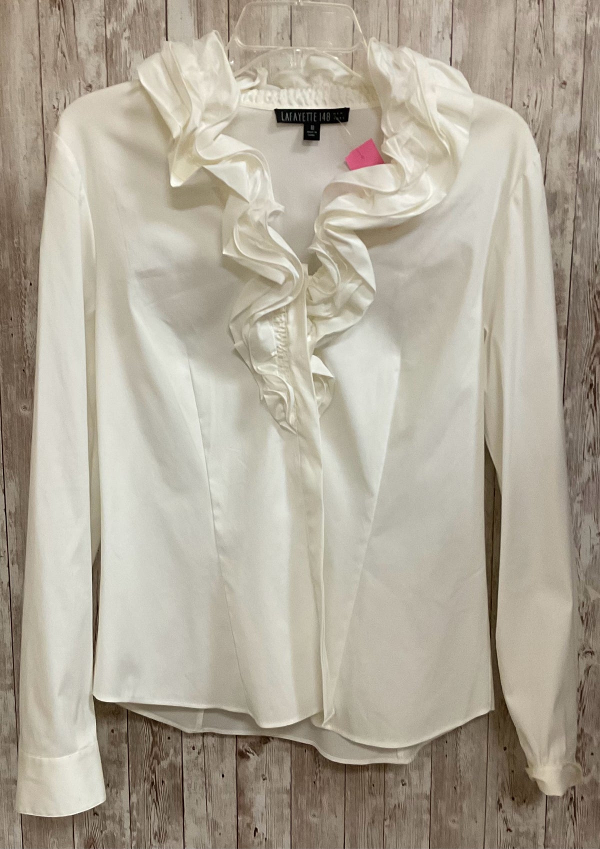 Size 10 LAFAYETTE 148 OFF WHITE Top