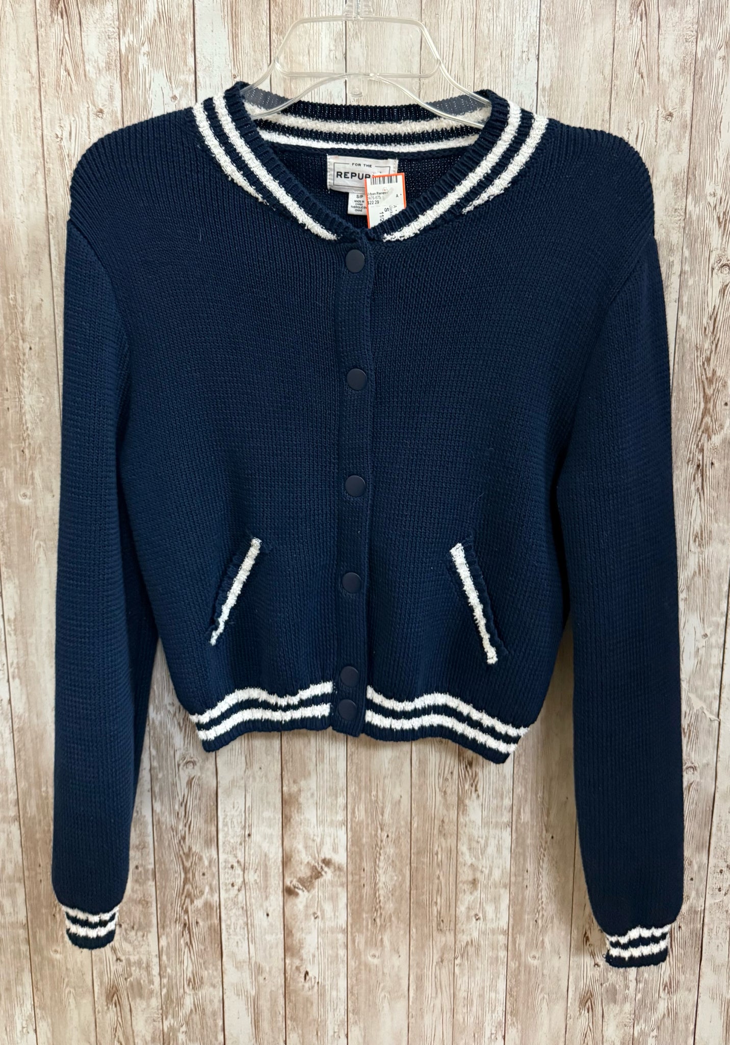 Size S FOR THE REPUBLIC Navy Jacket