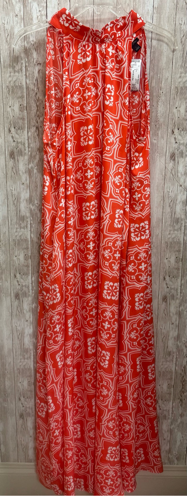 Size L ANN TAYLOR Orange Print Dress