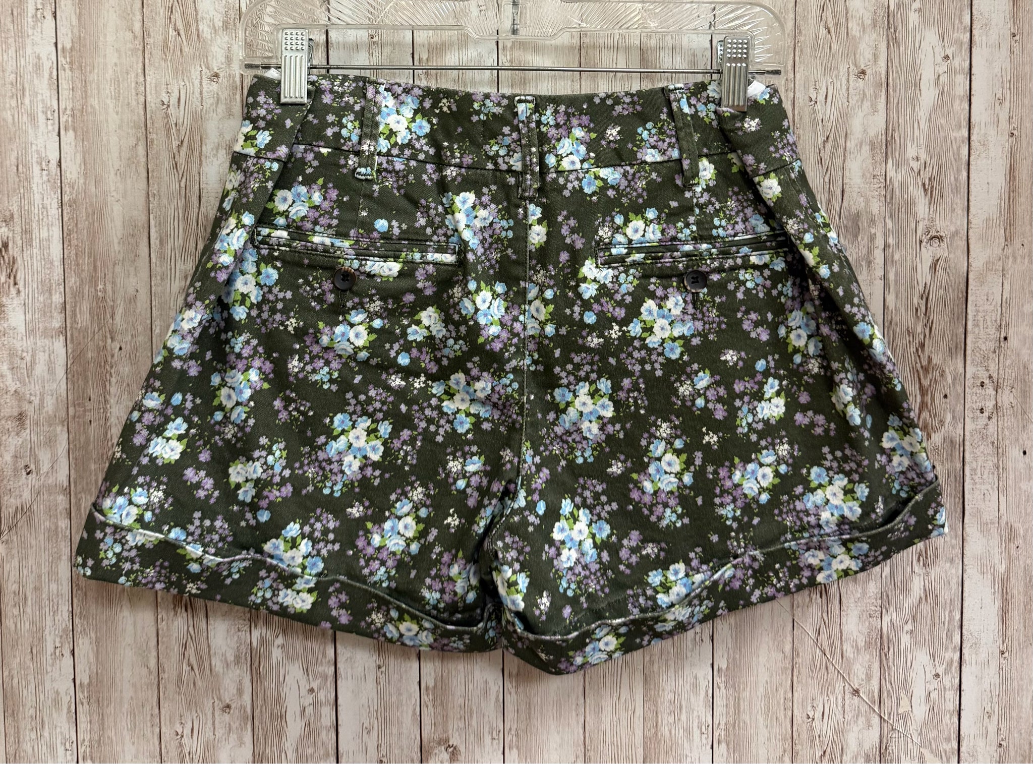 Size 10 DEAR JOHN OLIVE FLORAL Shorts