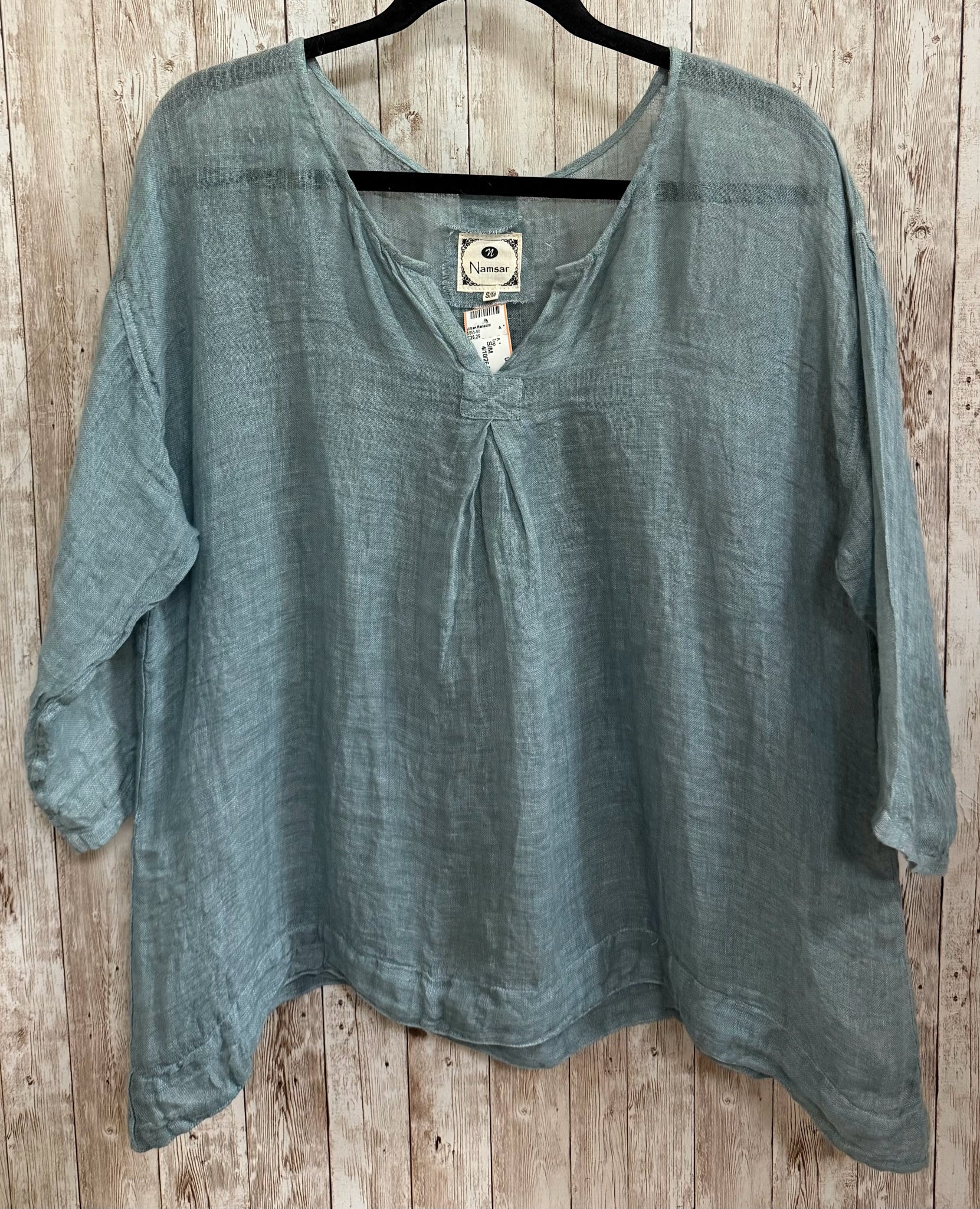 Size S/M NAMSAR Blue Top