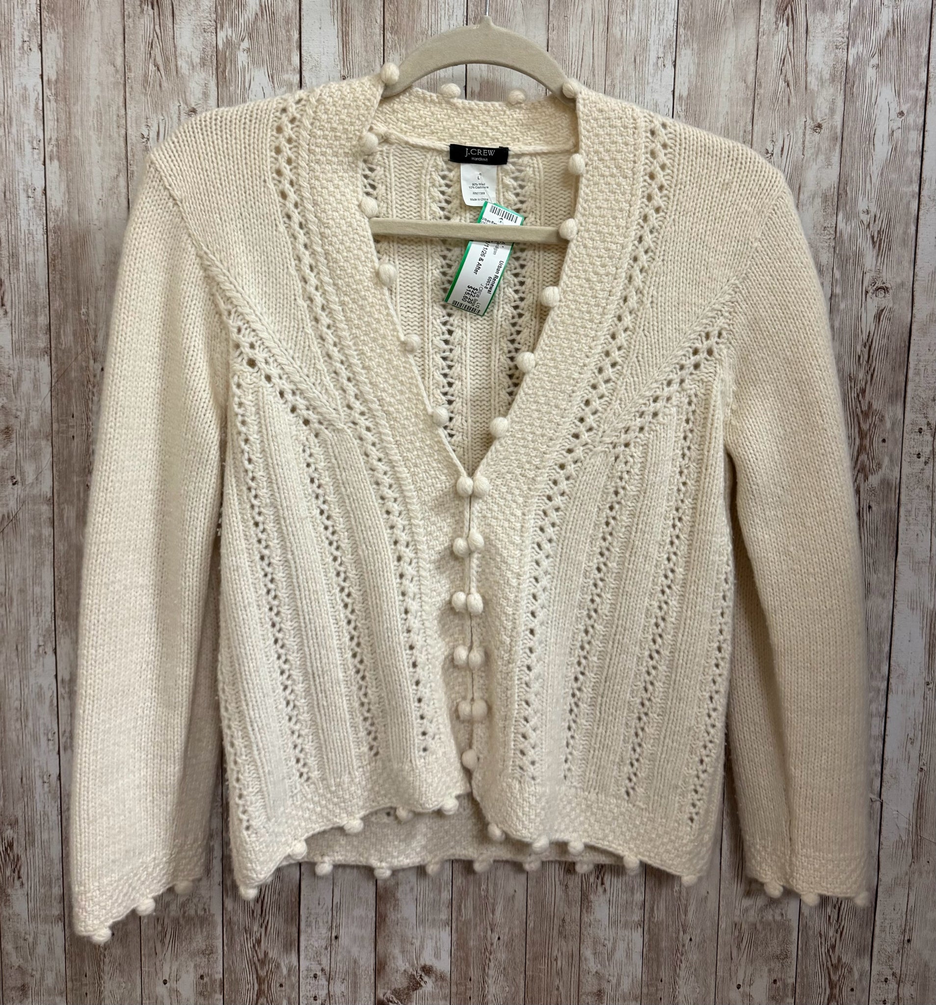 Size L J.CREW Beige Cardigan