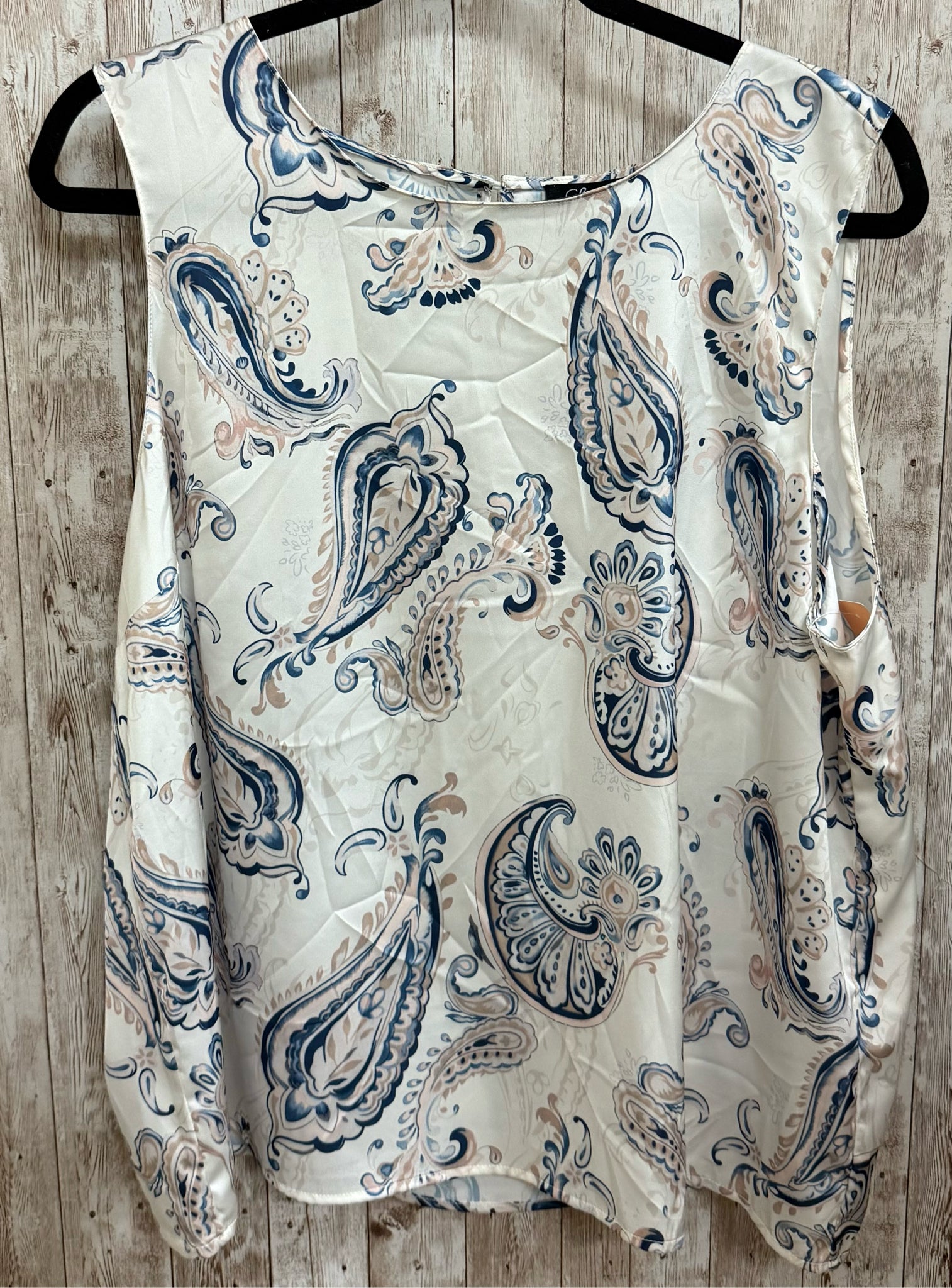 Size XL CHARLIE B WHITE AND BLUE Top