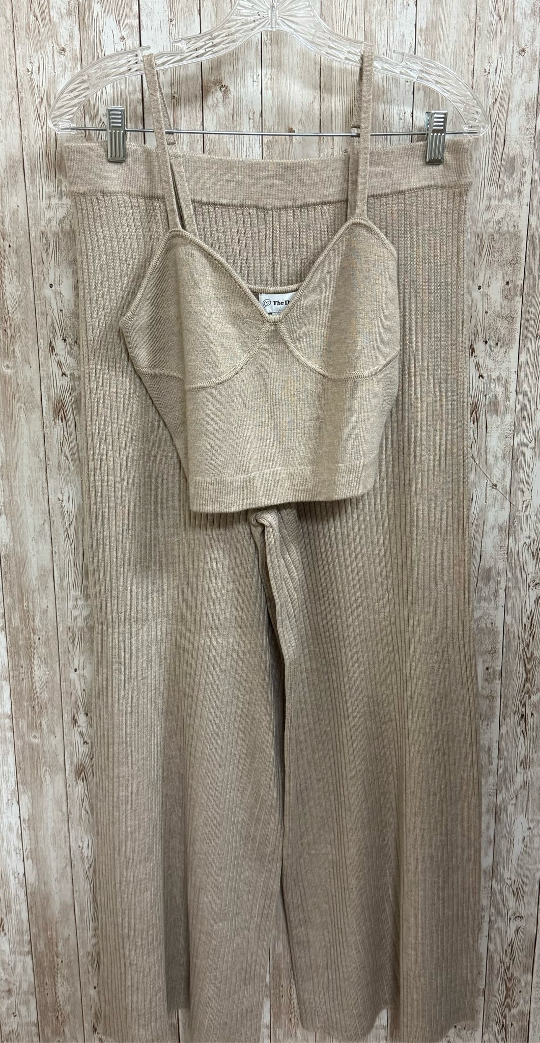 Size M THE DROP Tan 2 PC SET
