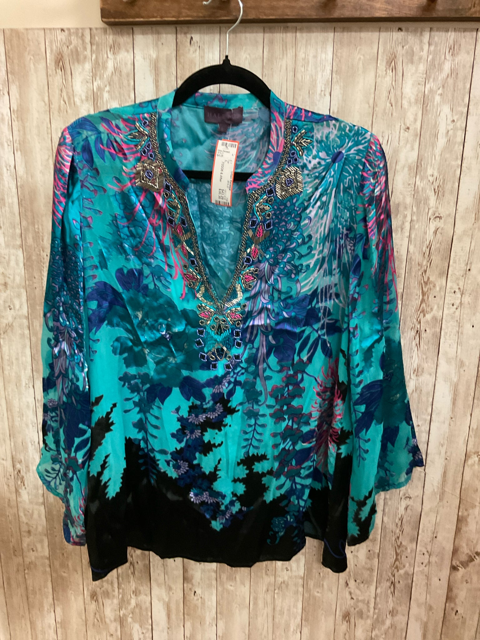 Size L HALE BOB TURQUOISE PRINT Top