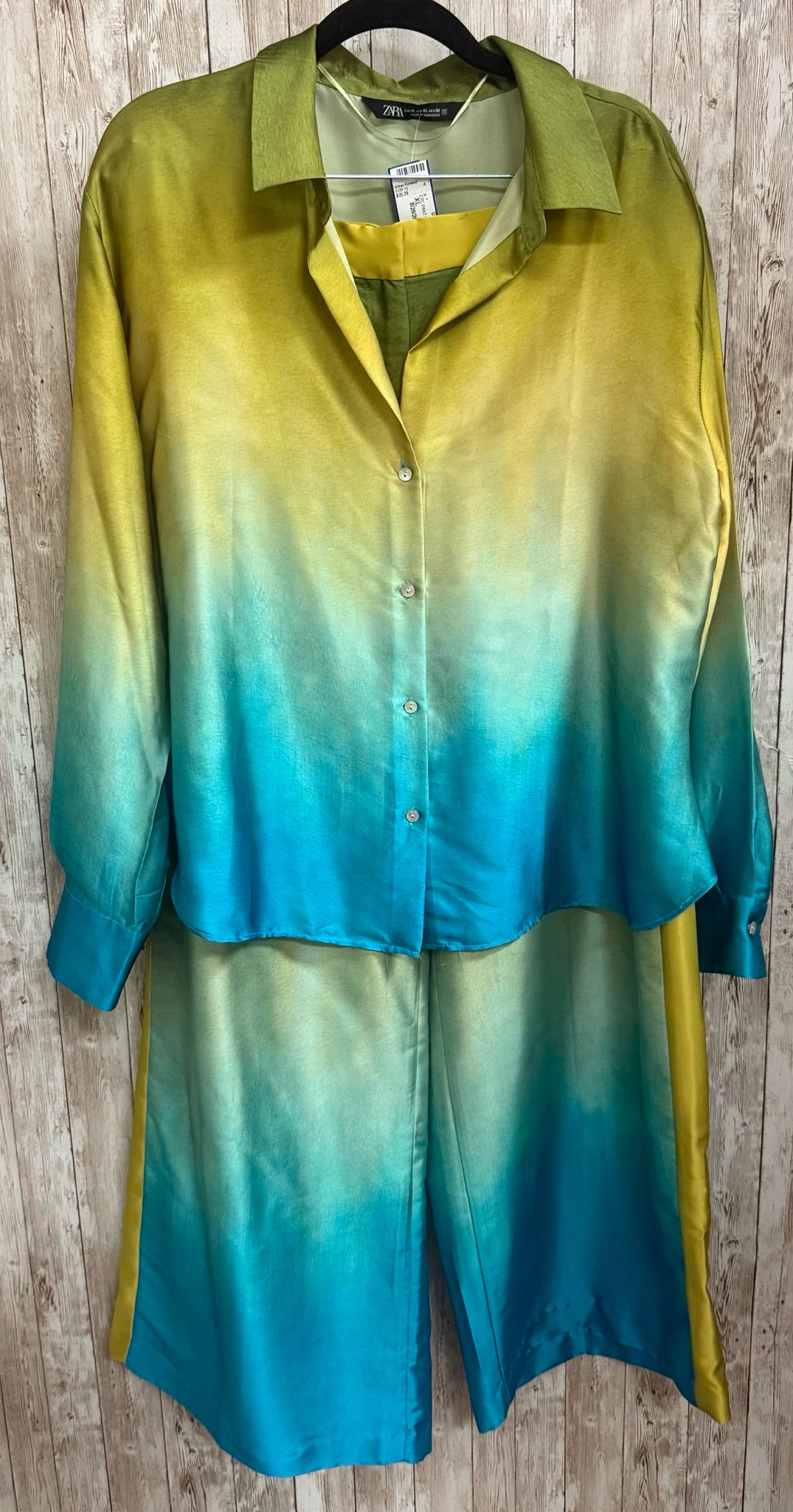 Size XL ZARA Green 2 PC PANT SET