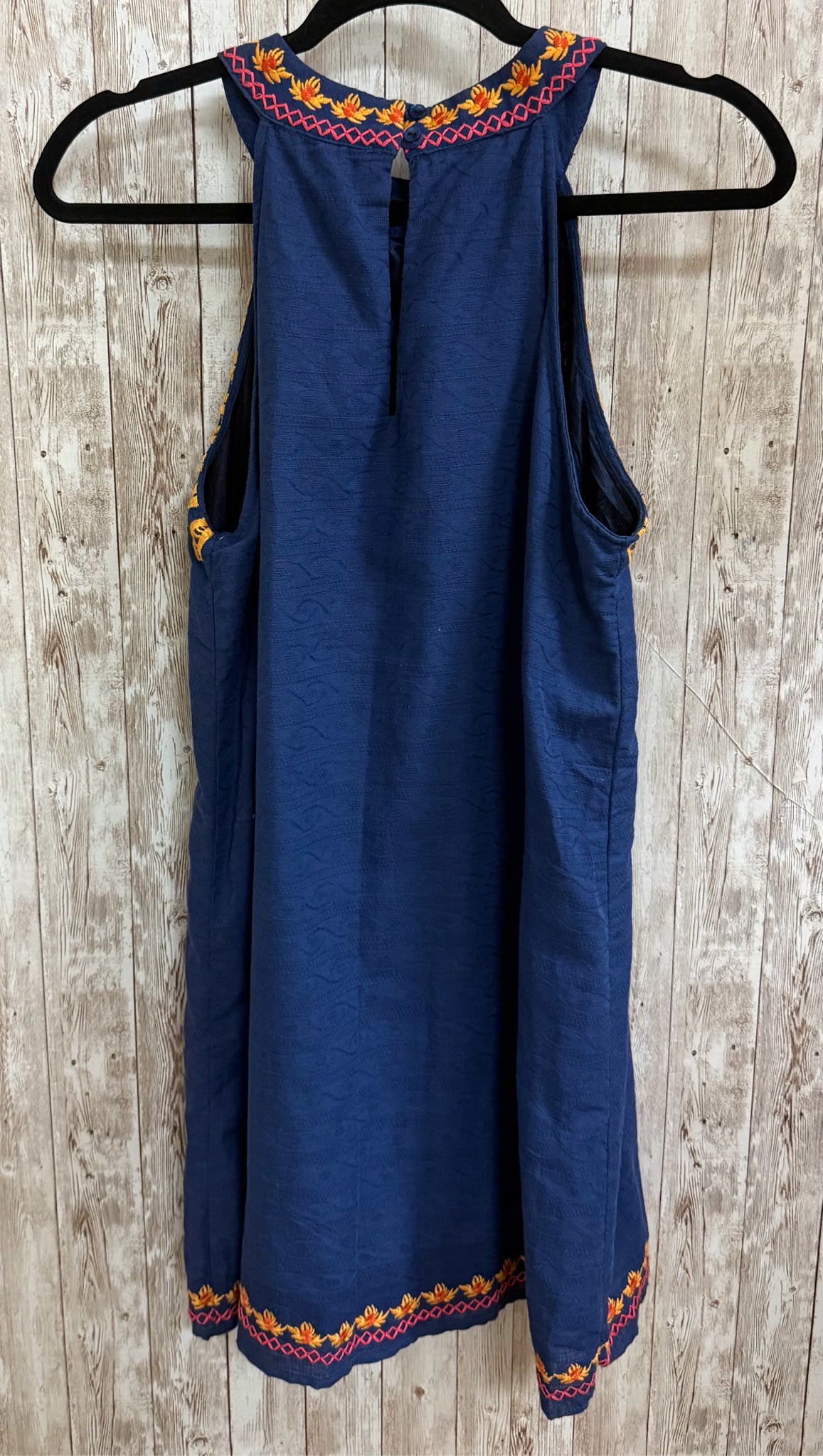 Size L THML Navy Print Dress