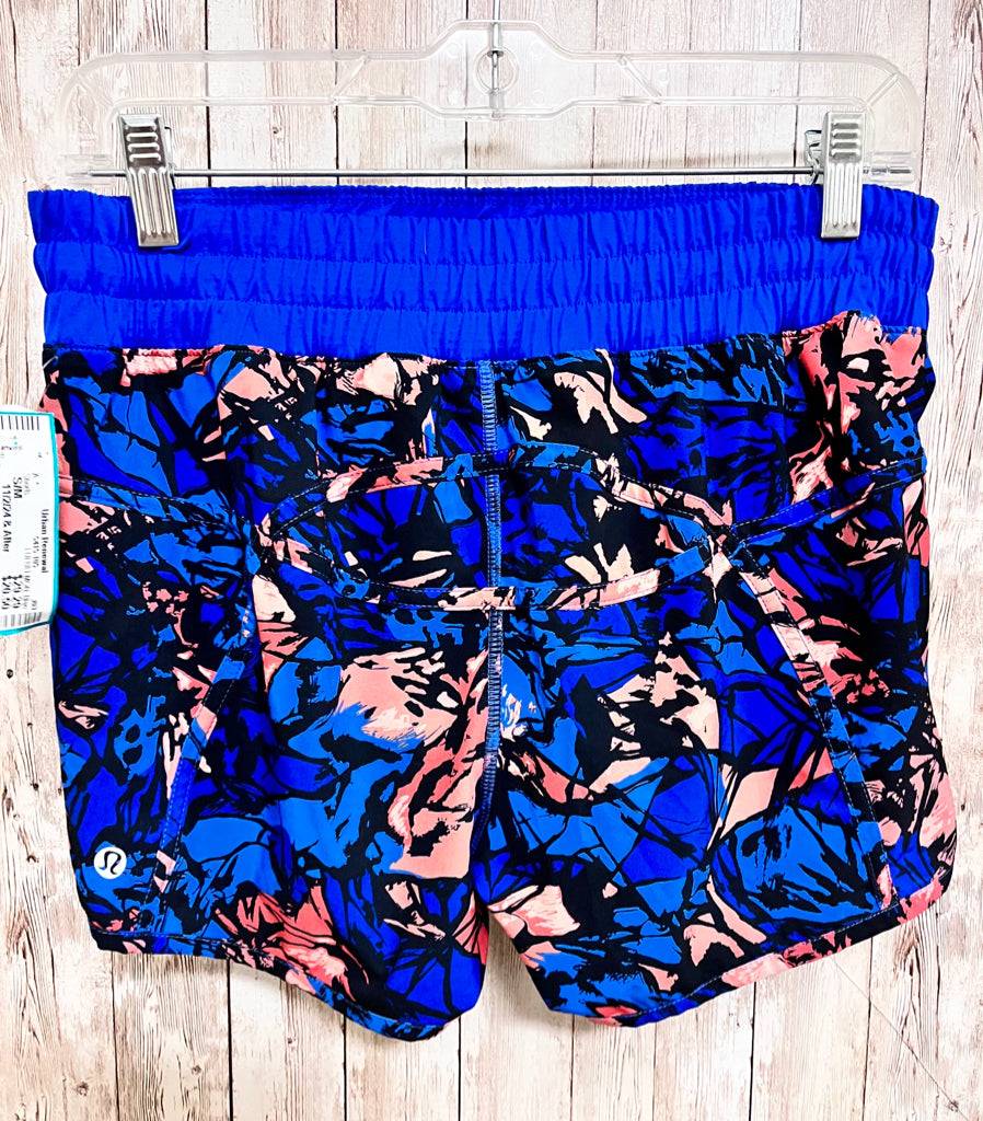 Size S/M LULULEMON Blue Print Shorts