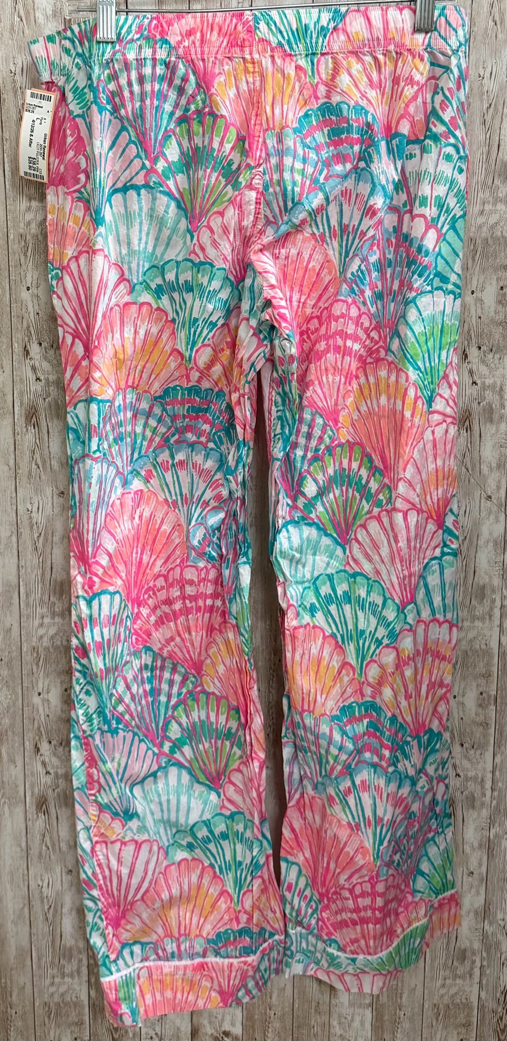 Size L LILLY PULITZER PINK AND TEAL Pants