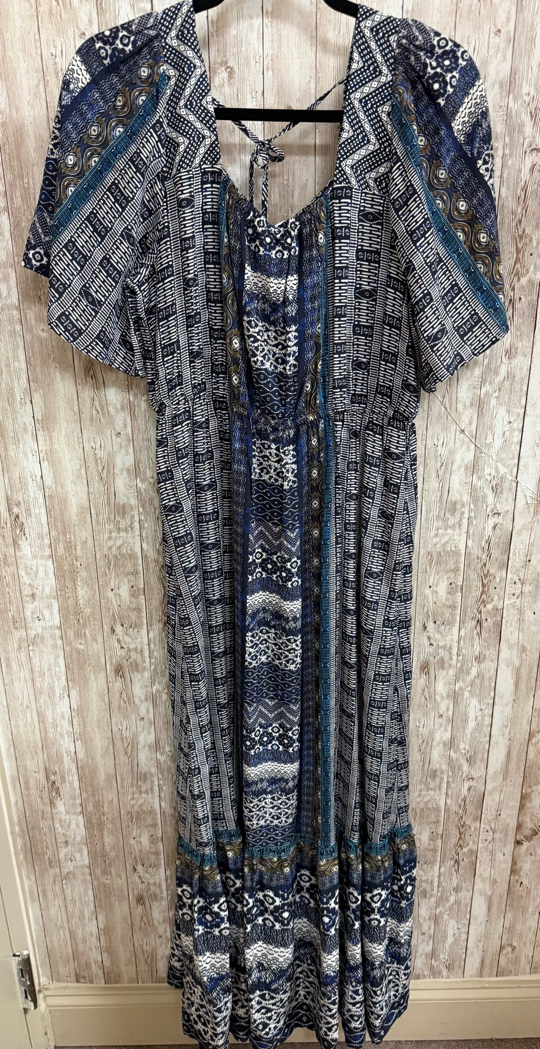 Size M LIVERPOOL Navy & White Dress