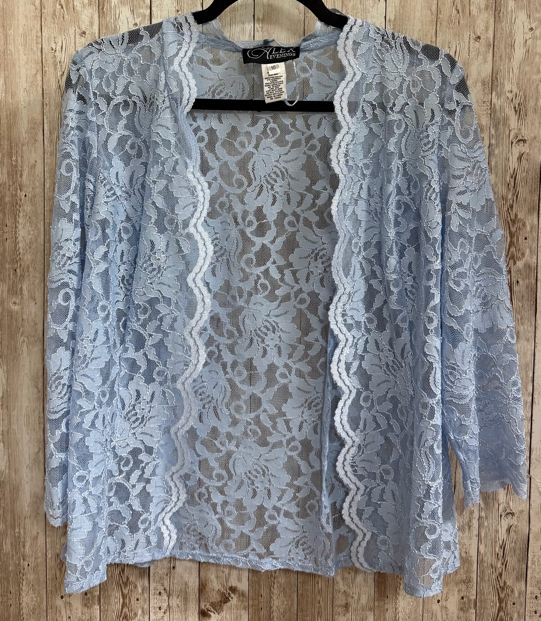 Size 10 ALEX EVENINGS Light Blue Dress