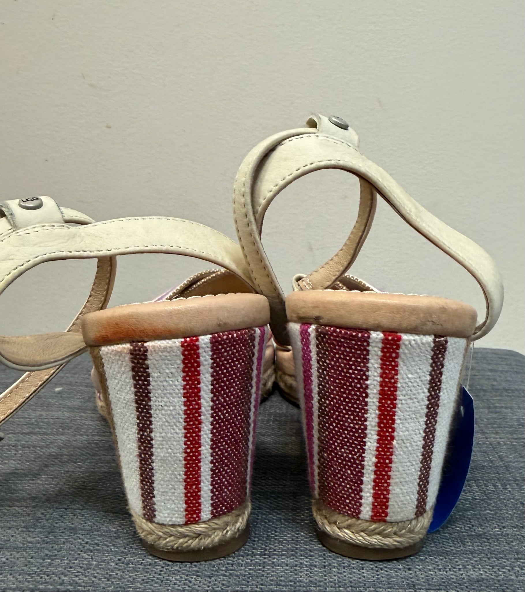 8 UGG PURPLE STRIPE Wedges