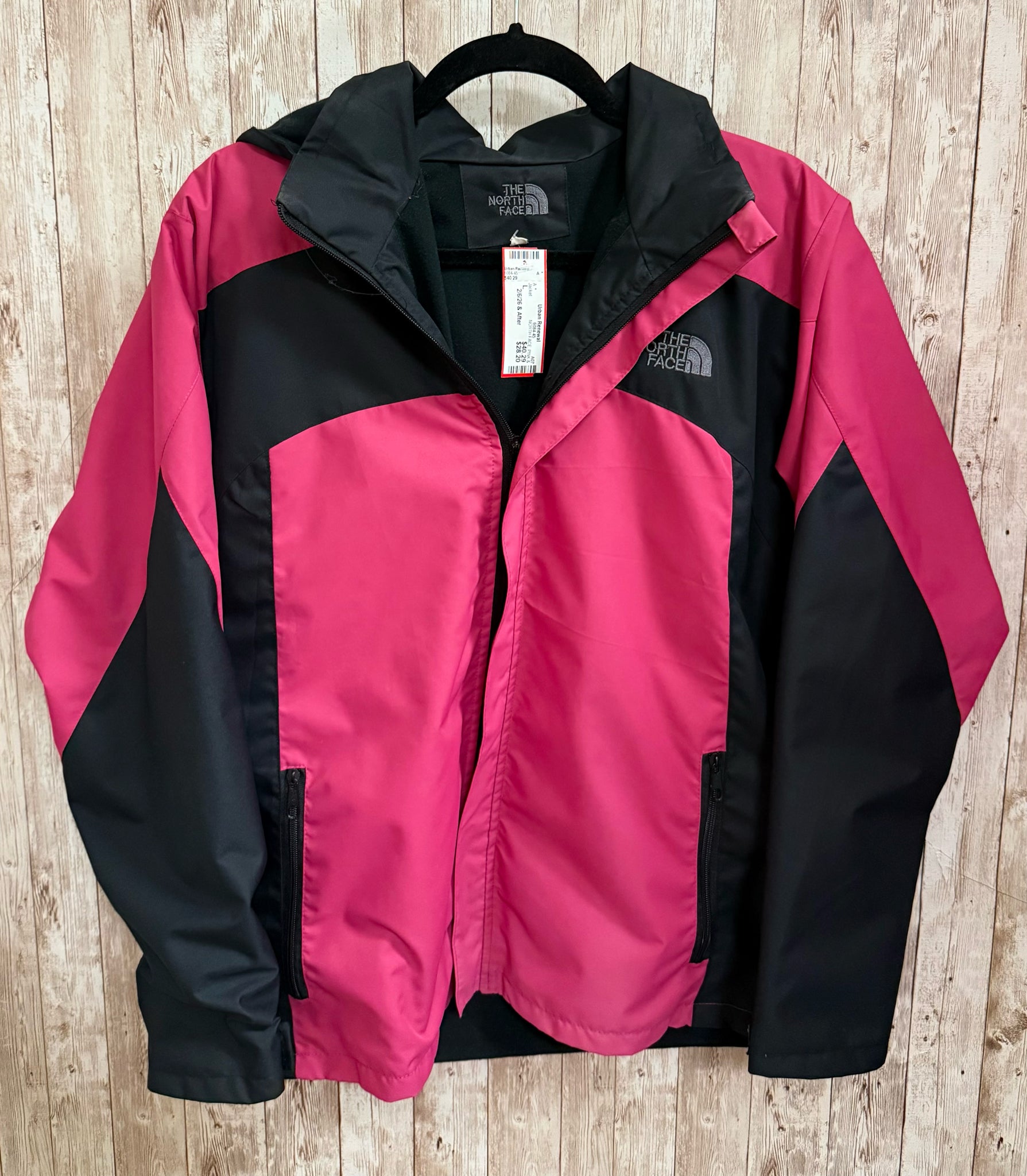 Size L NORTH FACE PINK & BLACK Jacket