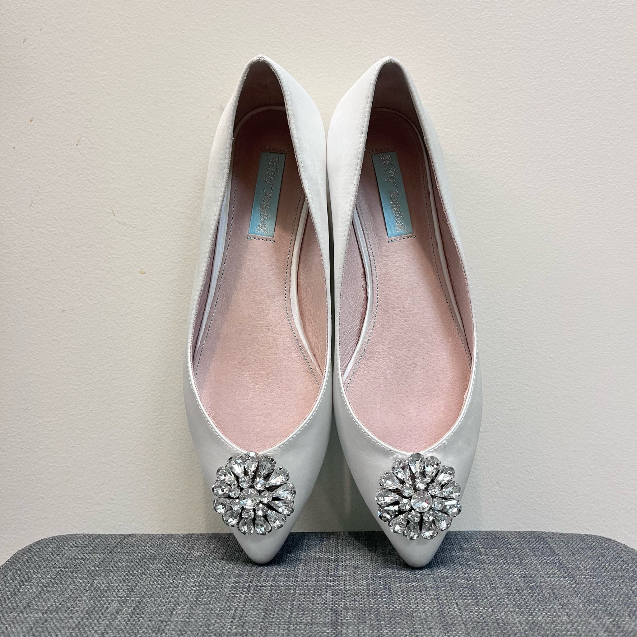 7.5 BETSEY JOHNSON White SHOES