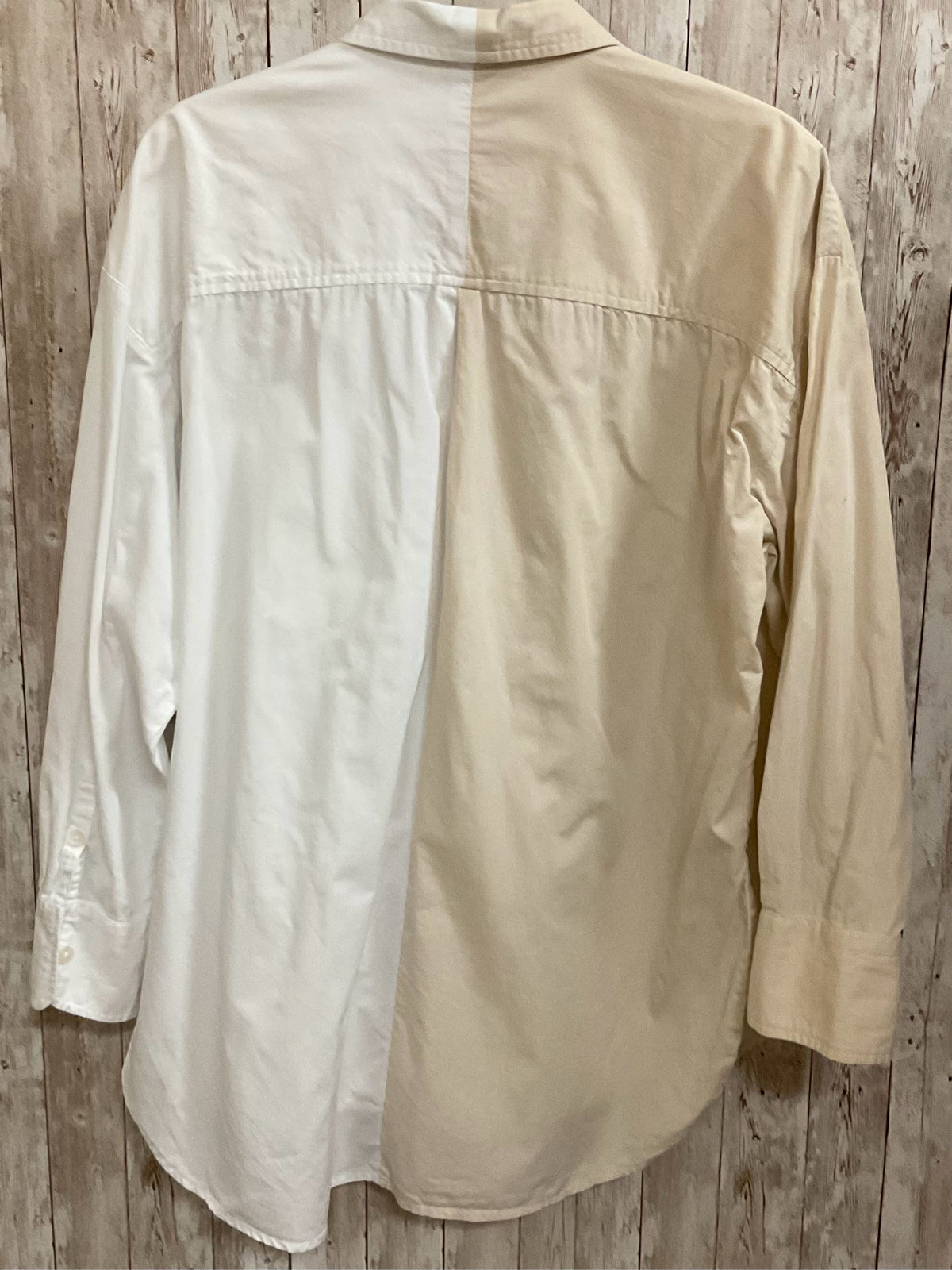 Size M MAEVE WHITE & BEIGE Top