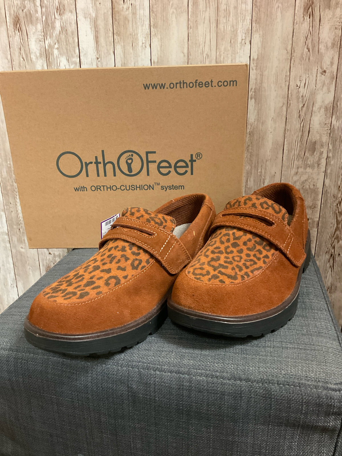 8.5 ORTHOFEET Camel SHOES