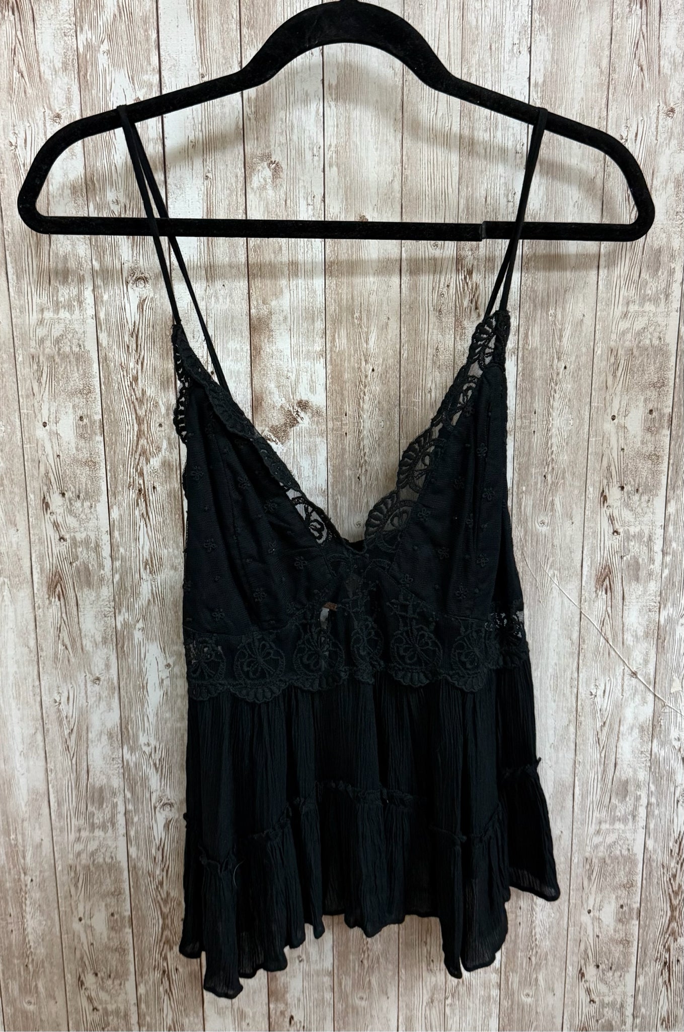 Size M FREE PEOPLE Black Top