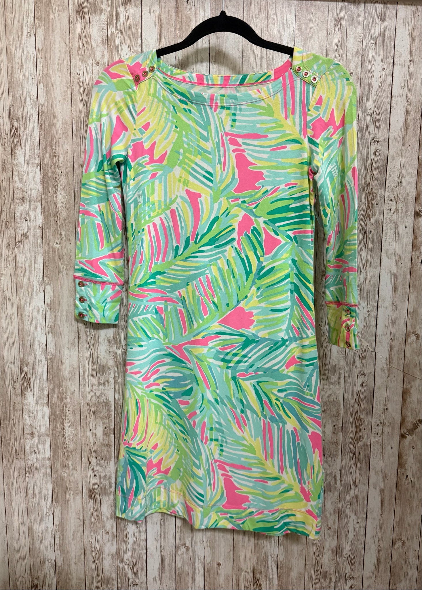 Size XXS LILLY PULITZER GREEN AND PINK Dress