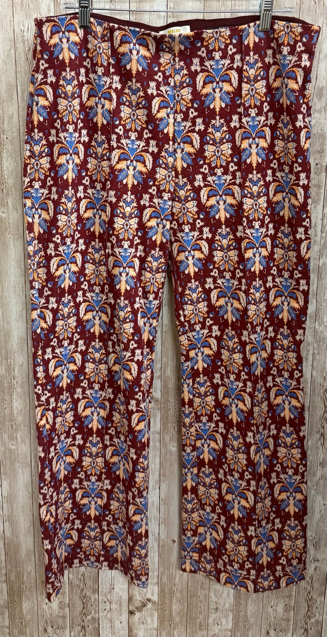 Size M/T MAEVE BURGUNDY FLORAL Pants