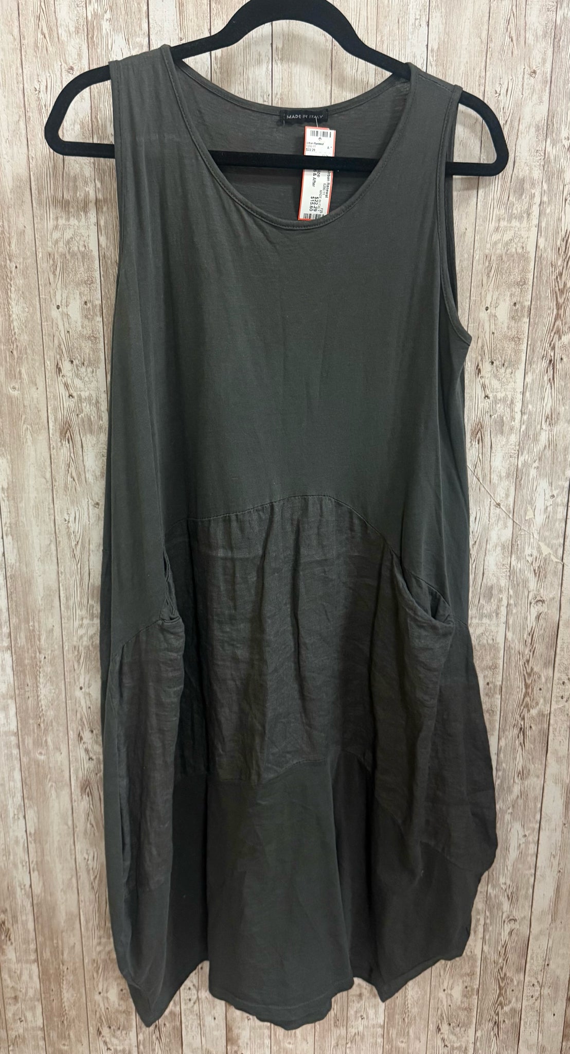 Size One Size MADE IN ITALY Charcoal Dress
