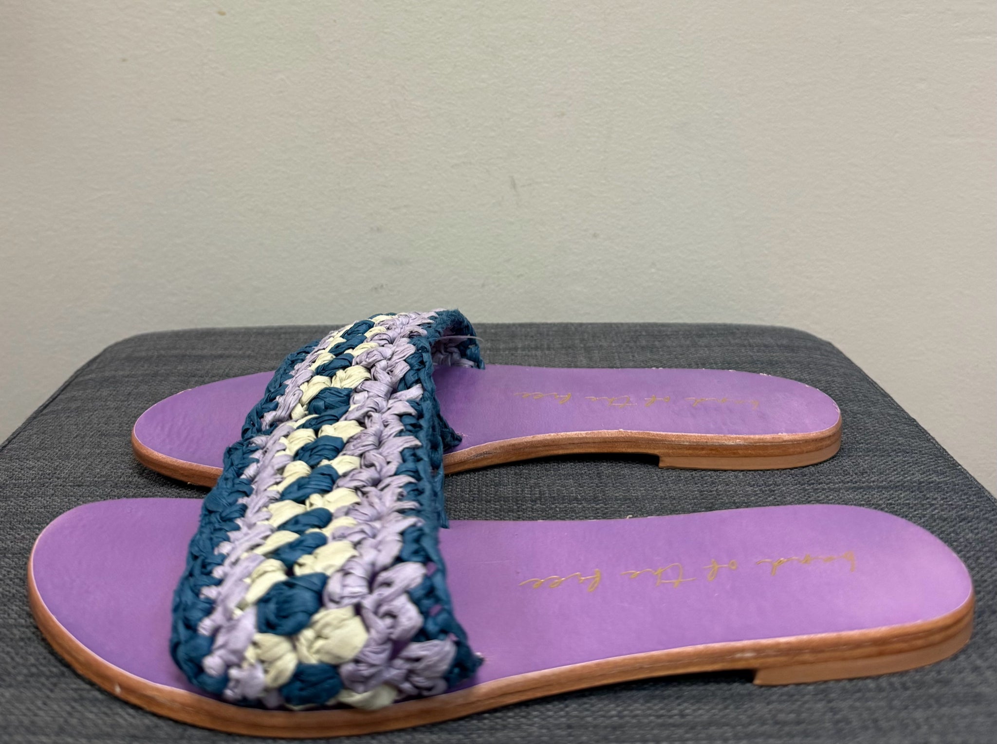 7 BAND OF THE FREE Purple Sandals