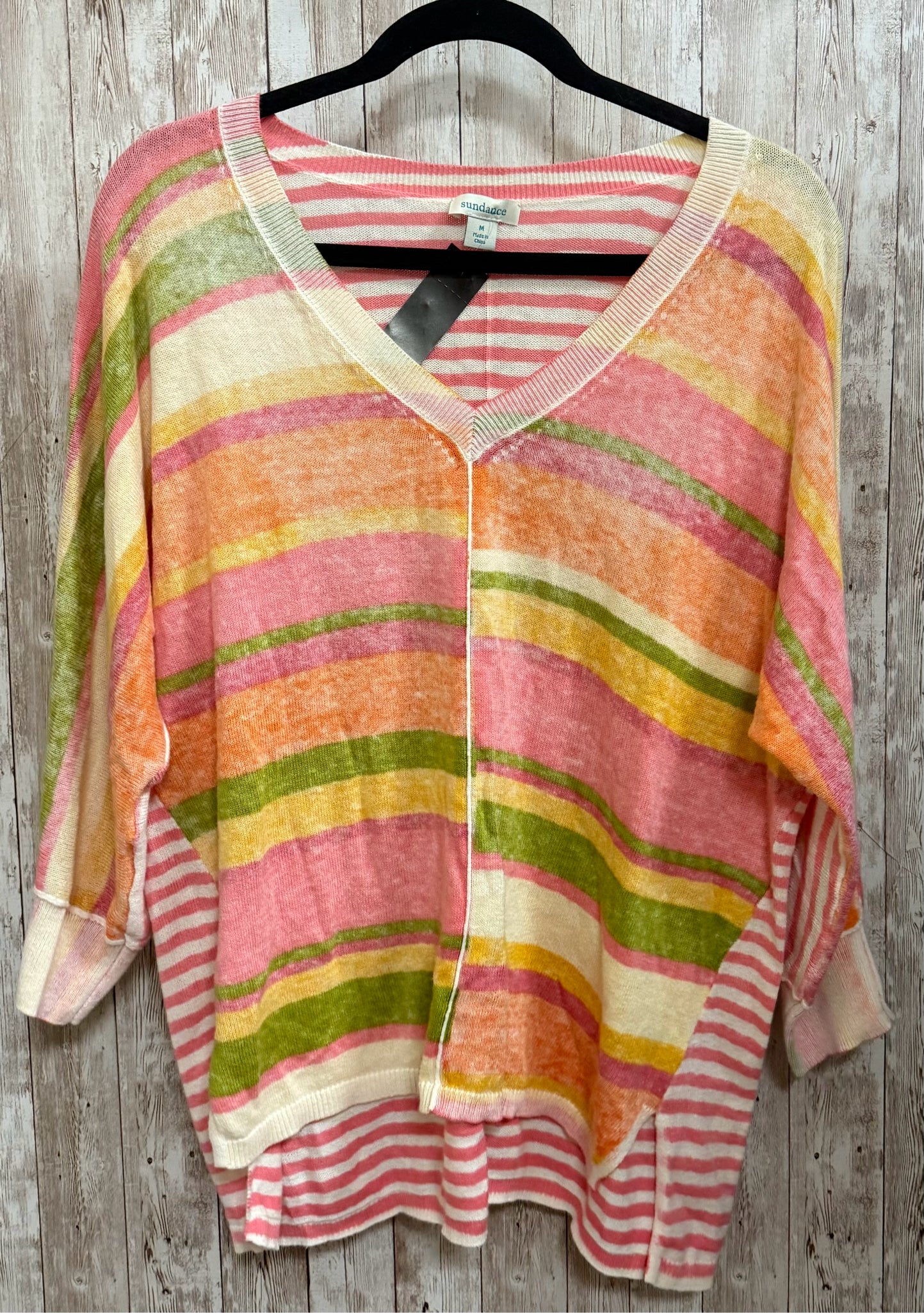 Size M SUNDANCE Pink Multi Sweater