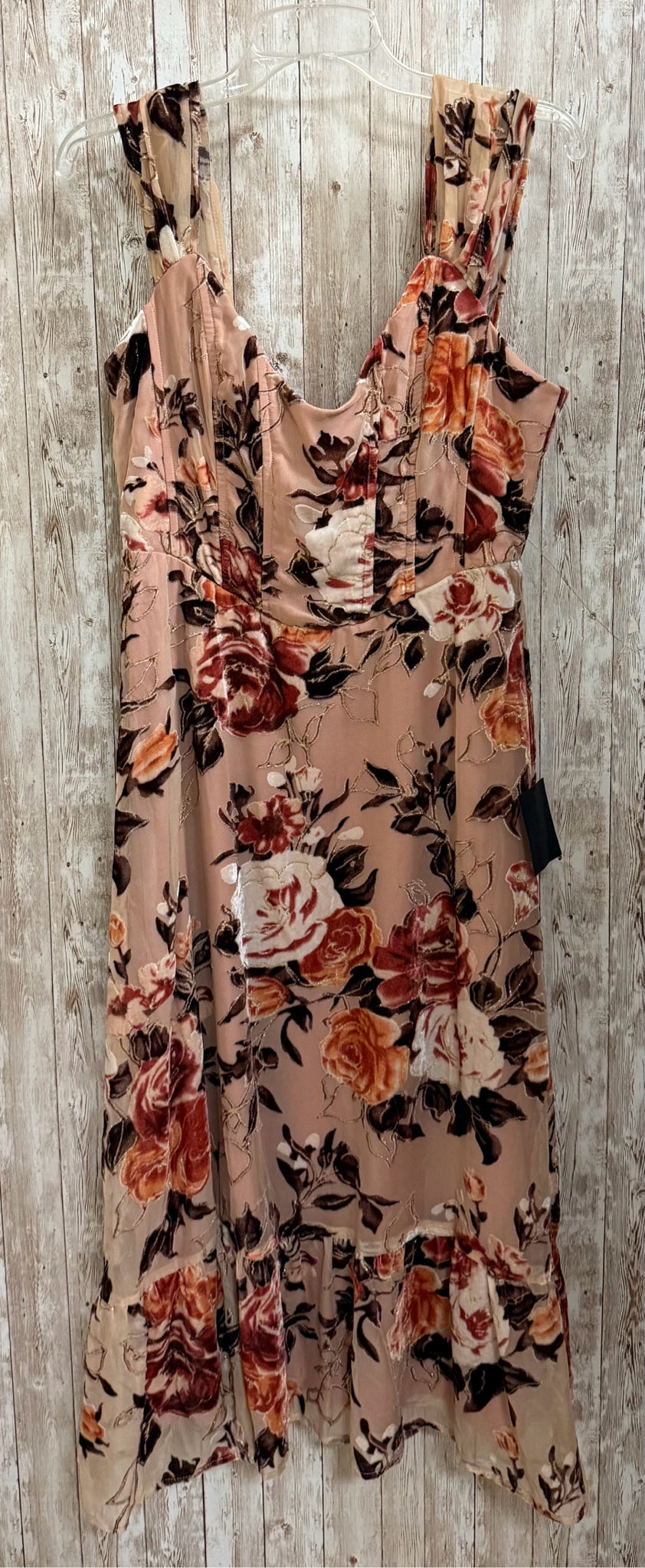 LULUS Size L BLUSH AND BROWN Dress