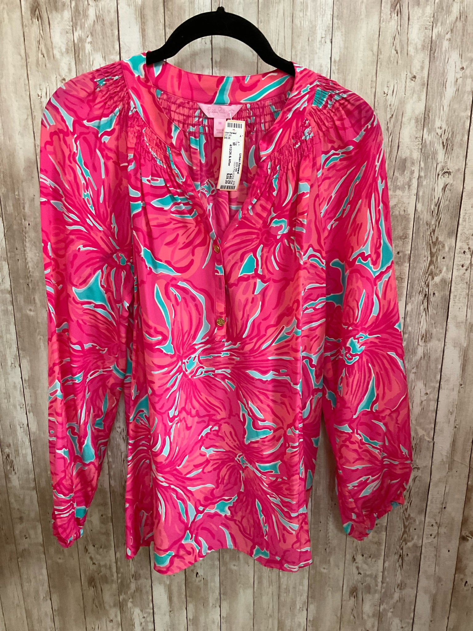 Size M LILLY PULITZER Pink Print Top