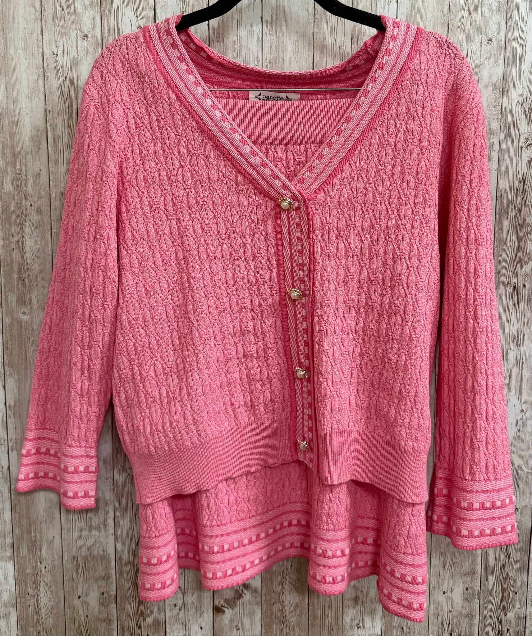 Size M NANETTE LEPORE Pink 2 PC Dress