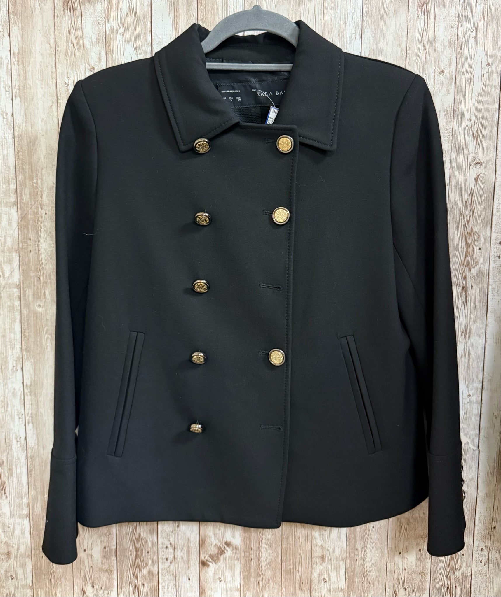 ZARA BASIC Size L Black Blazer