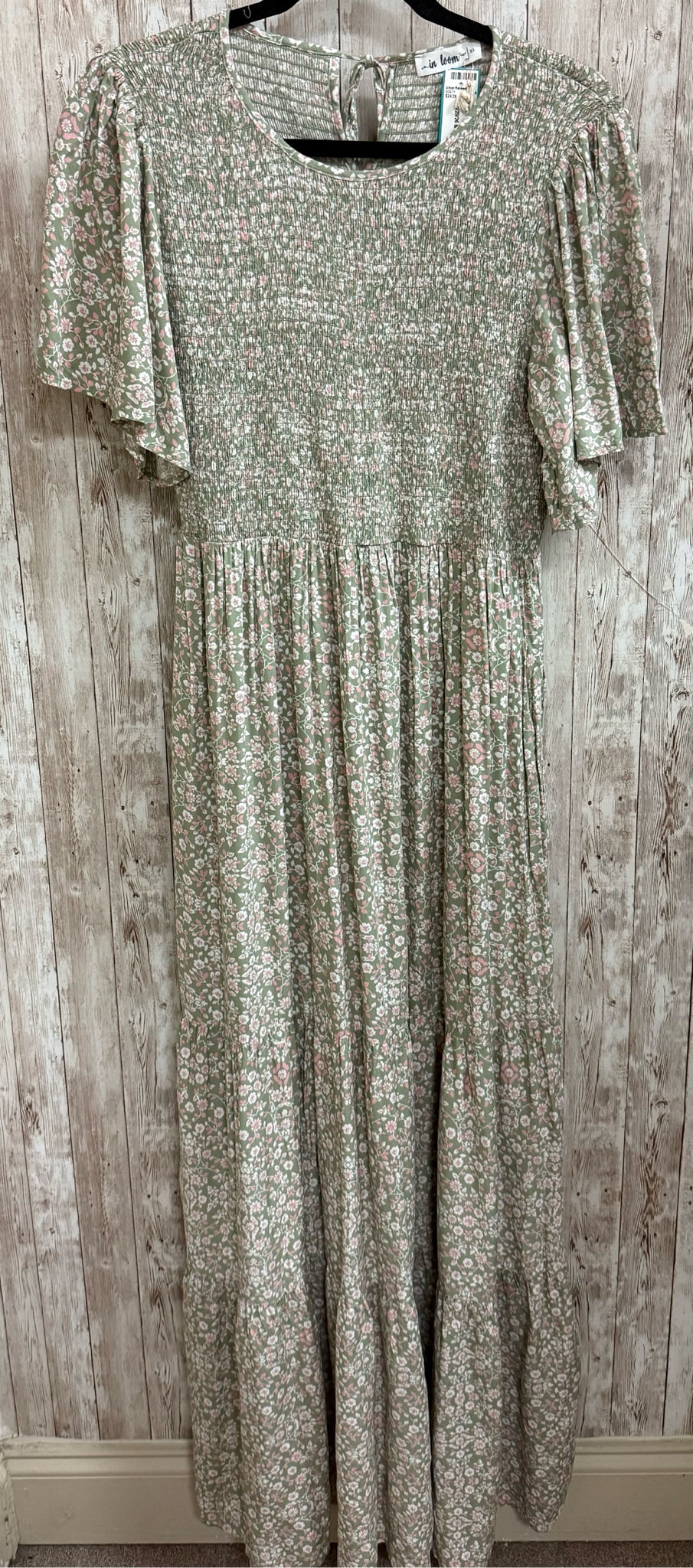 Size XL IN LOOM SAGE FLORAL Dress