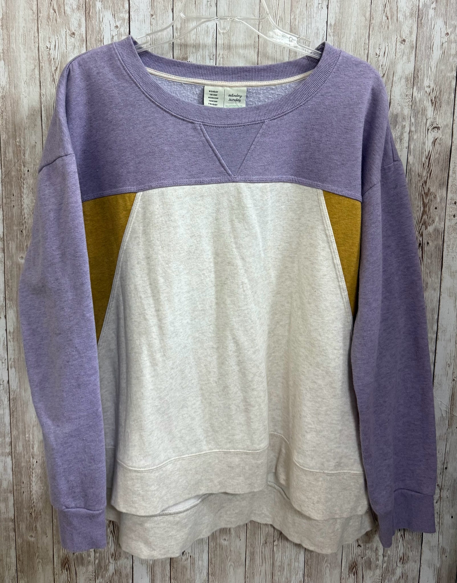 SATURDAY SUNDAY PURPLE AND CREAM sweatshirt