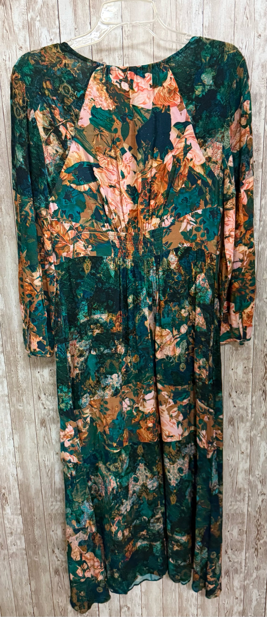 Size PS SOFT SURROUNDINGS GREEN MULTI PRINT Dress