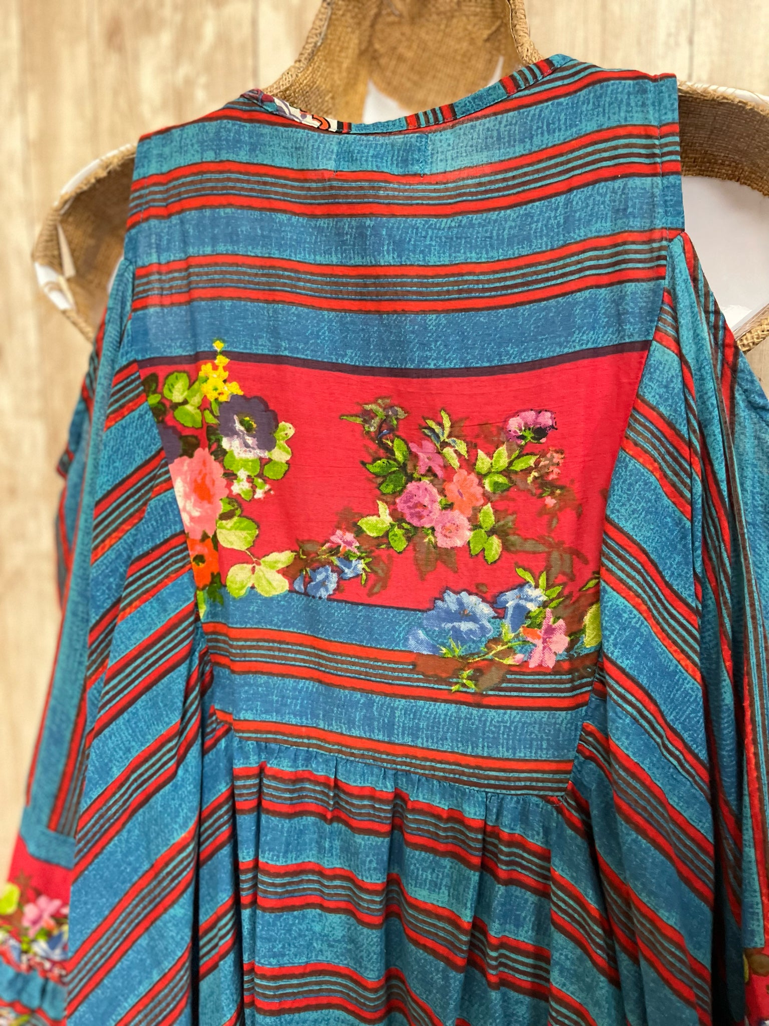 ANTICA SANTORIA Size One Size BLUE AND RED Top