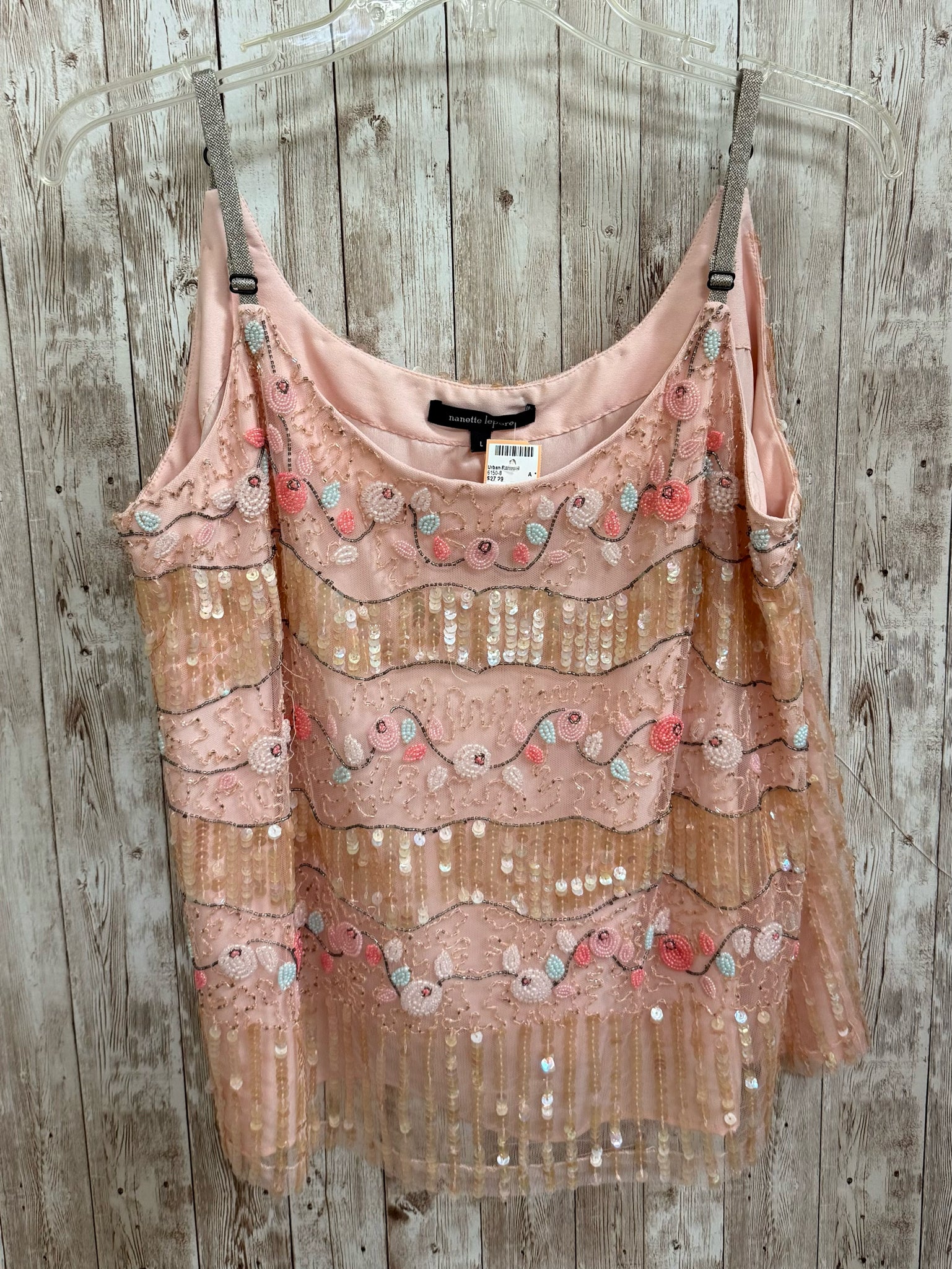 Size L NANETTE LEPORE BLUSH PRINT Top