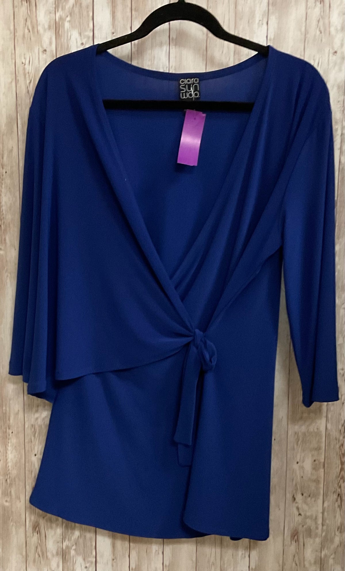 Size XL CIARA SUN WOO Royal Blue Top