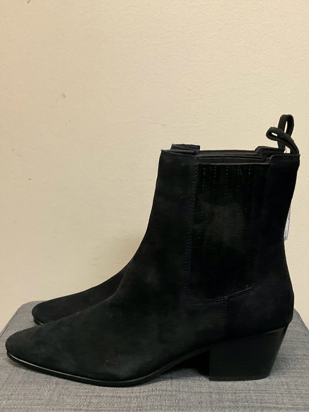 7.5 J CREW BLACK SUEDE Boots