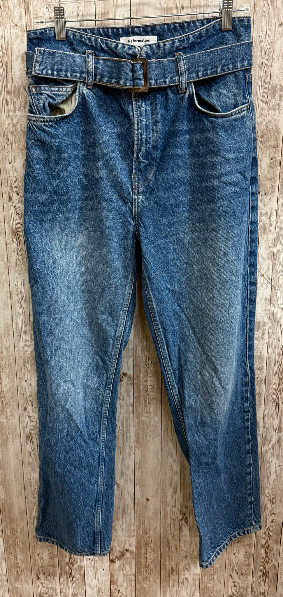 Size 8 REFORMATION BLUE DENIM Jeans