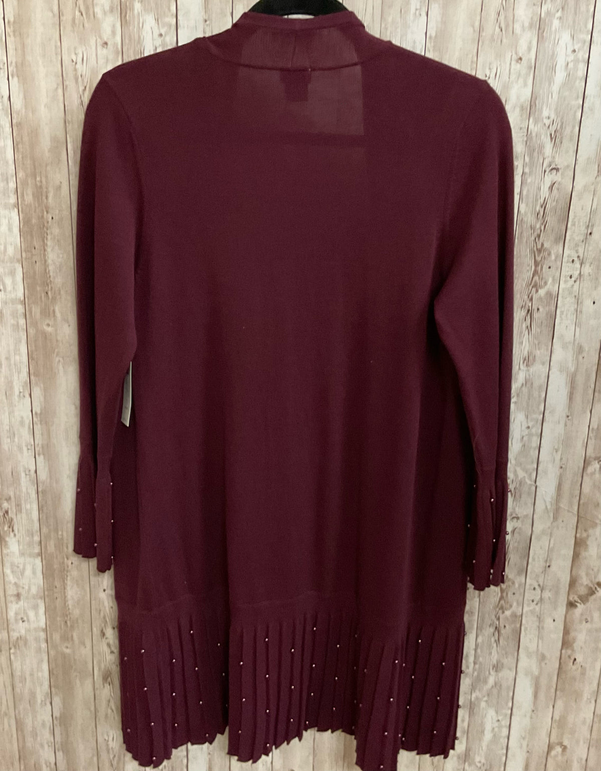 Size M CHICO'S Burgundy Cardigan