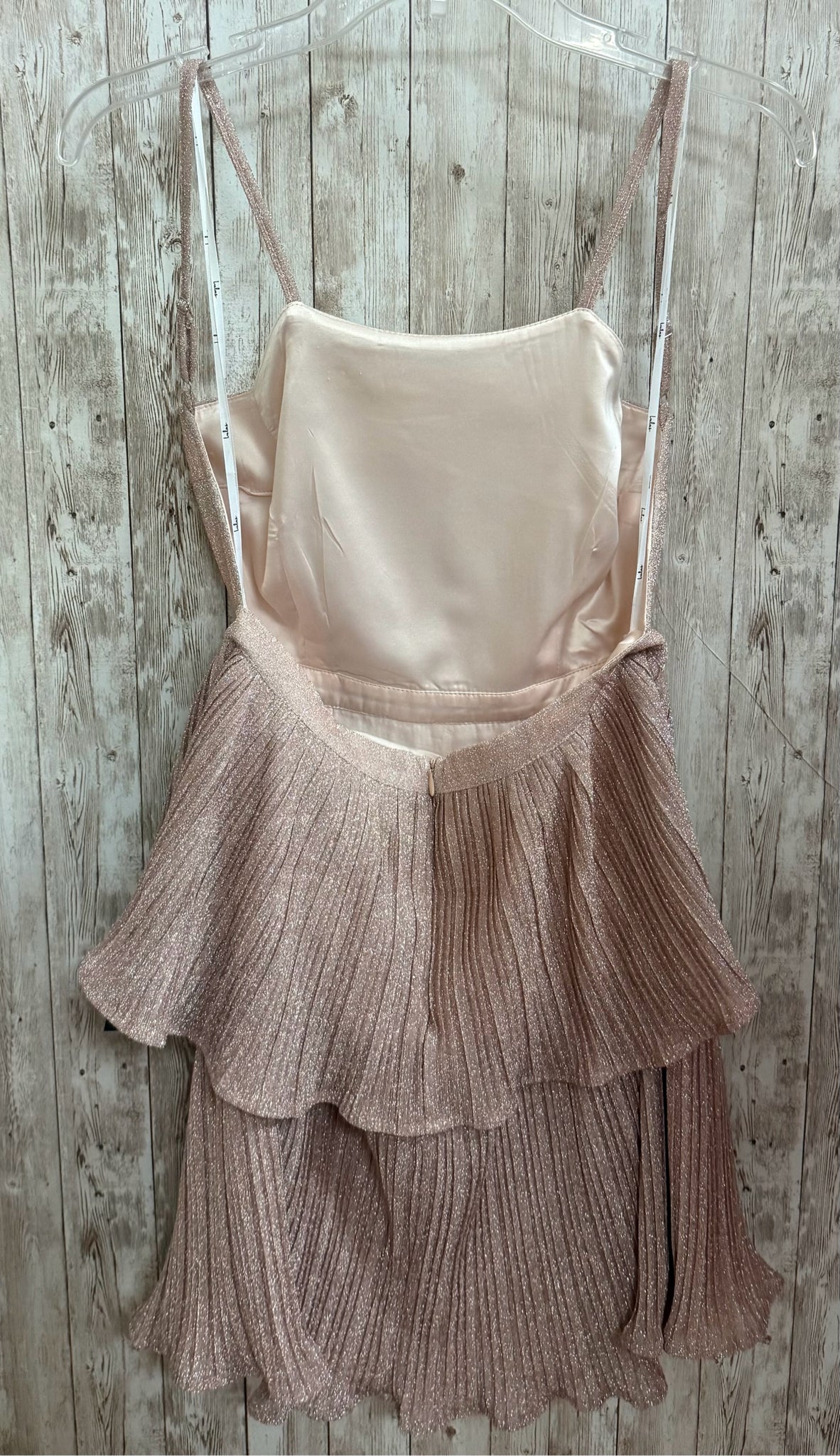 Size L LULUS ROSE GOLD Dress