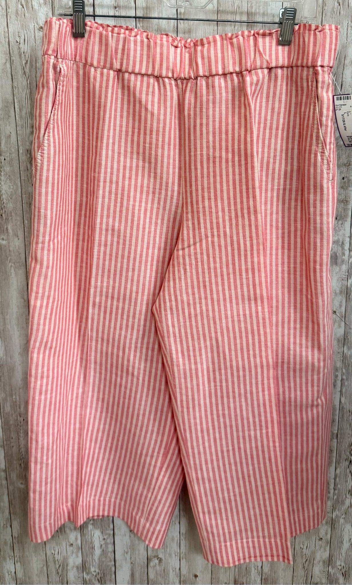 Size L TALBOTS PINK STRIPE Pants