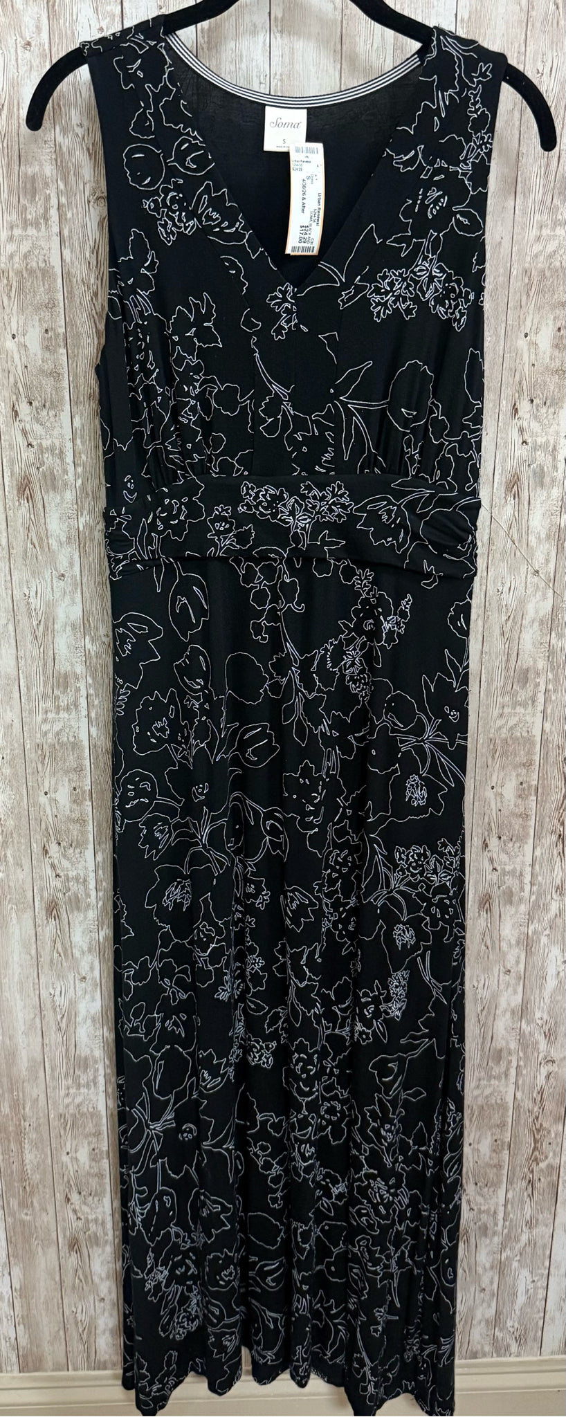 Size S SOMA BLACK AND WHITE PRINT Dress