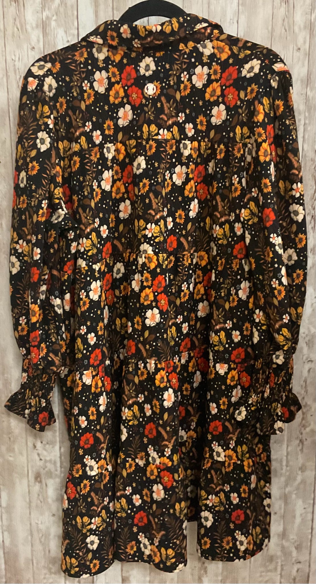 Size L SIMPLY SOUTHERN BLACK FLORAL Dress